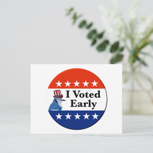 Ik heb begin 2026 gestemd briefkaart (Staand voorkant)