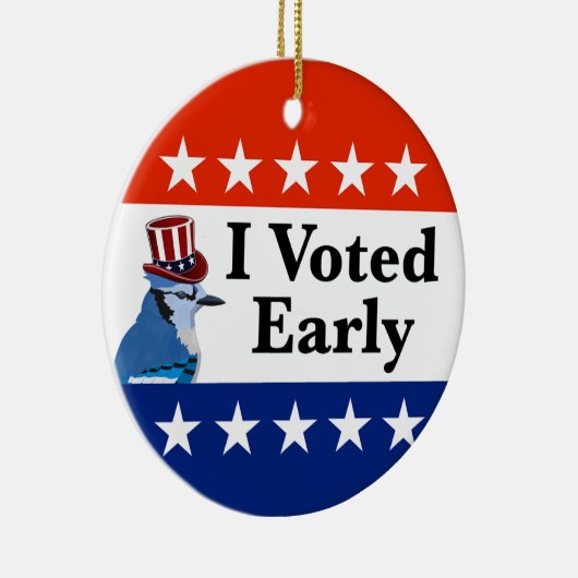 Ik heb begin 2026 gestemd keramisch ornament (Rechts)