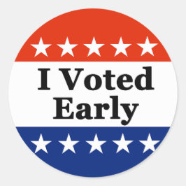 Ik heb begin 2026 gestemd ronde sticker