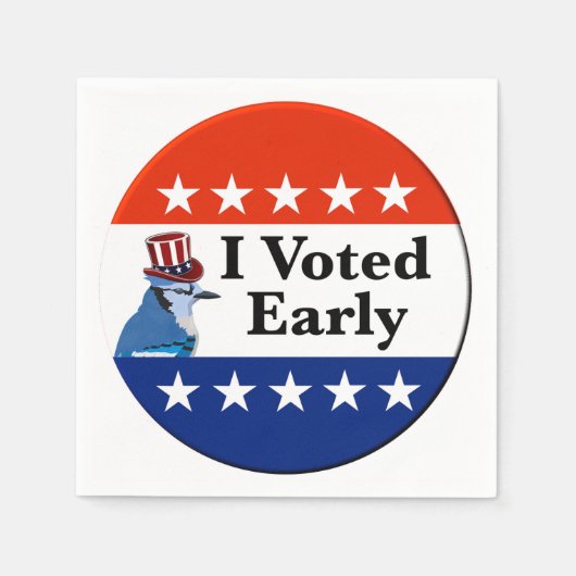 Ik heb begin 2026 gestemd servet (Voorkant)