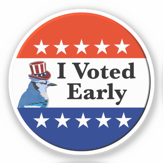 Ik heb begin 2026 gestemd sticker (Voorkant)