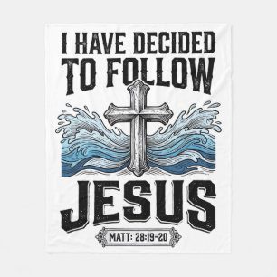 Ik heb besloten Jezus te volgen vintage shirt Fleece Deken