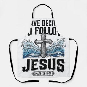 Ik heb besloten Jezus te volgen vintage shirt Schort
