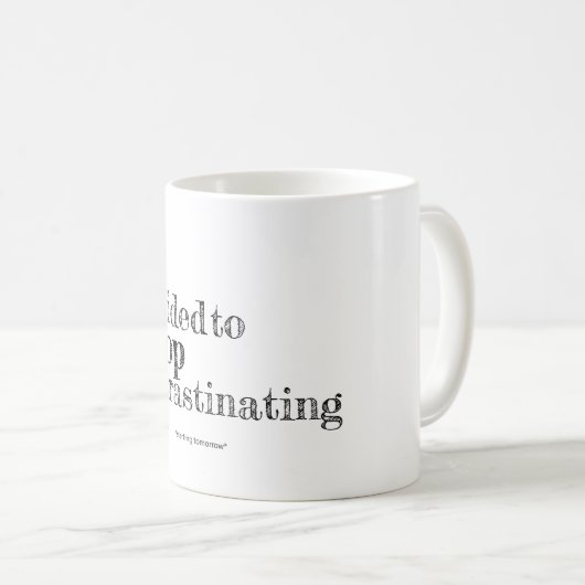 Ik heb besloten om te stoppen met provocerende Mok (Voorkant rechts)