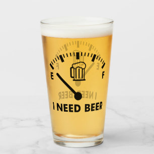 Ik heb bier grappig feestglas nodig glas