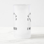 Ik heb bier grappig feestglas nodig matglas bierpul (Center)