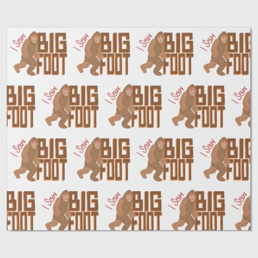 Ik heb Bigfoot gezien. Cadeaupapier (Vlak)