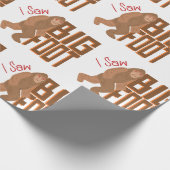 Ik heb Bigfoot gezien. Cadeaupapier (Hoek)