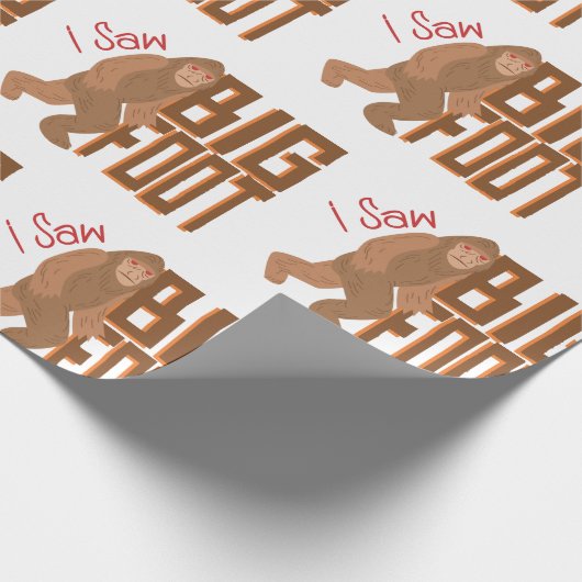 Ik heb Bigfoot gezien. Cadeaupapier (Hoek)