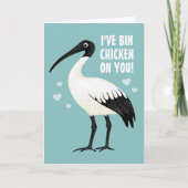 Ik heb Bin Chicken op You - Ibis Valentijns Feestdagen Kaart (Voorkant)