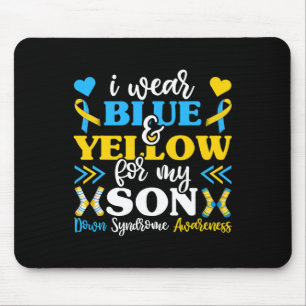 Ik heb blauw en geel Draag voor mijn zoontje Muismat