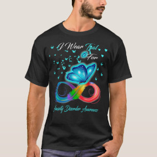 Ik heb Blauwgroen Draag voor bewustwording bij zie T-shirt