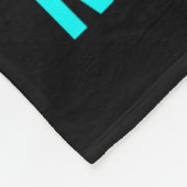 Ik heb Blauwgroen en Paars Draag ter nagedachtenis Fleece Deken (Hoek)