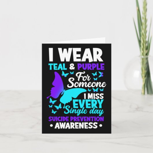 Ik heb Blauwgroen en Paars Draag voor iemand die i Kaart (Voorkant)