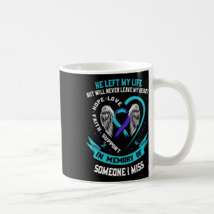 Ik heb Blauwgroen en Paars Draag voor iemand die i Koffiemok