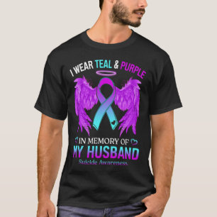 Ik heb Blauwgroen Paars Draag ter nagedachtenis aa T-shirt