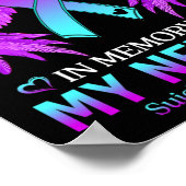 Ik heb Blauwgroen Paars Draag ter nagedachtenis va Poster (Hoek)