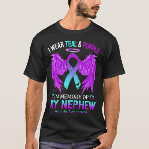 Ik heb Blauwgroen Paars Draag ter nagedachtenis va T-shirt