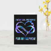 Ik heb Blauwgroen Paars Draag voor het voorkomen v Kaart (Gele Bloem)