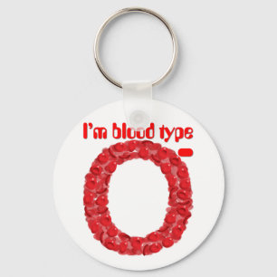 Ik heb bloedgroep O negatief Sleutelhanger