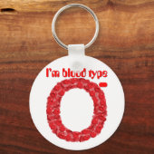 Ik heb bloedgroep O negatief Sleutelhanger (Voorkant)
