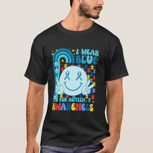 Ik heb Blue Draag voor Autisme Awareness Maand Smi T-shirt (Voorkant)