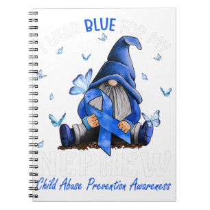 Ik heb Blue Draag voor de preventie van misbruik v Notitieboek