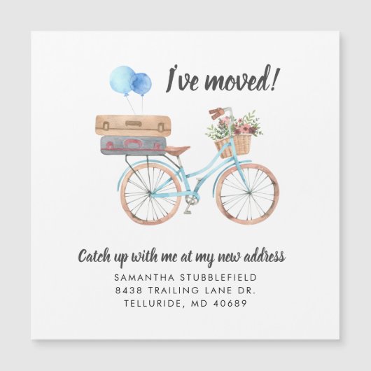 Ik heb Boho Chic Moving Aankondiging van het Adres (Voorkant)