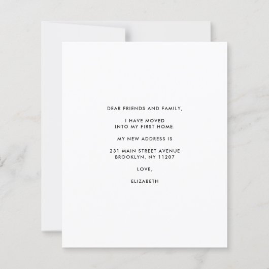 Ik heb Boho Home Budget Moving Aankondiging verpla (Achterkant)