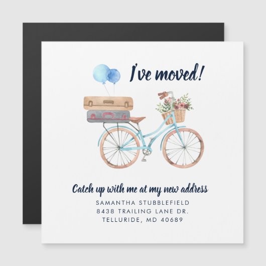 Ik heb Boho Moving Home Adres Aankondiging verplaa (Voorkant / Achterkant)