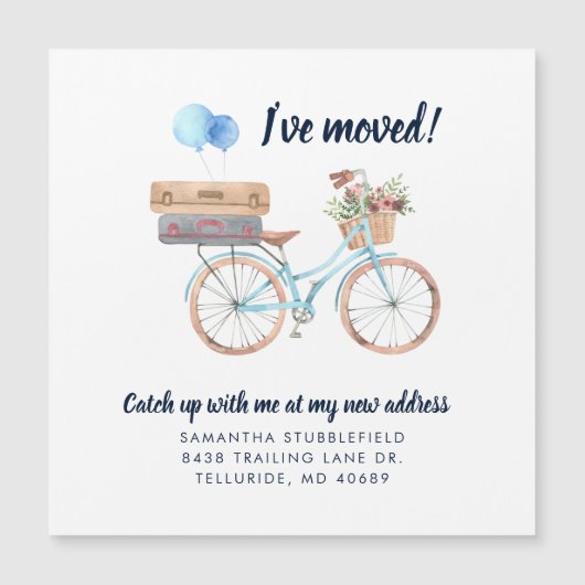 Ik heb Boho Moving Home Adres Aankondiging verplaa (Voorkant)