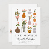 Ik heb Boho Planten Moving Aankondigingskaart (Voorkant / Achterkant)