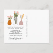 Ik heb Boho Planten Moving Aankondigingskaart (Achterkant)