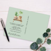 Ik heb Boho Planten Sage Green Moving Aankondigingskaart