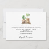 Ik heb Boho Planten Waterverf Moving Aankondiging (Achterkant)