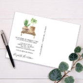 Ik heb Boho Planten Waterverf Moving Aankondigingskaart