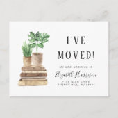 Ik heb Boho Planten Waterverf Moving Aankondigingskaart (Voorkant)