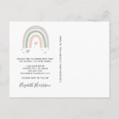 Ik heb Boho Rainbow Sage Moving Aankondigingskaart (Achterkant)