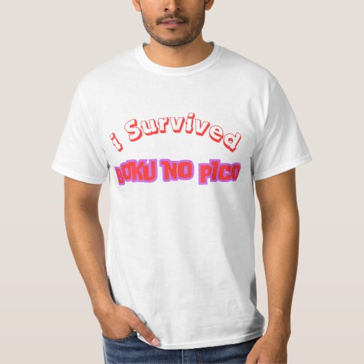 Ik heb Boku no Pico overleefd T-shirt (Voorkant)