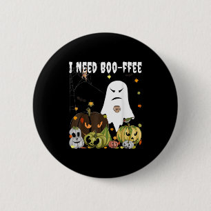 Ik heb Boo-ffee Geest Jack-o-lantern Koffie Liefhe Ronde Button 5,7 Cm