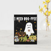Ik heb Boo-ffee spook jack-o-lantern koffie nodig  Kaart (Gele Bloem)