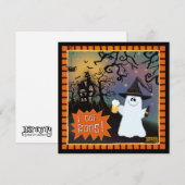 Ik heb Boos Leuke Ghost Inspirivity Halloween Feestdagenkaart (Voorkant / Achterkant)