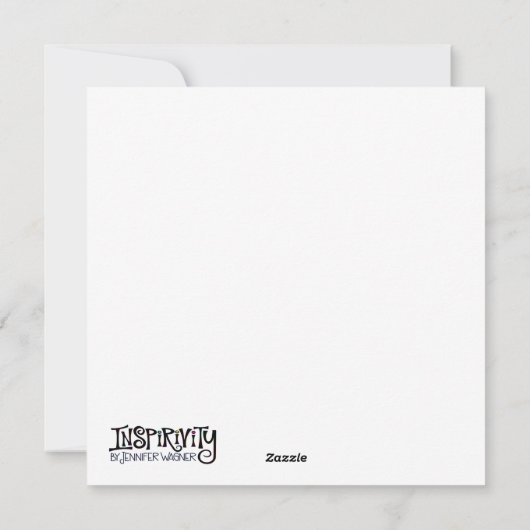 Ik heb Boos Leuke Ghost Inspirivity Halloween Feestdagenkaart (Achterkant)