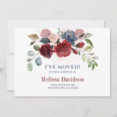 Ik heb Bourgogne Floral Botanisch verplaatst Aankondiging (Voorkant)