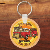 Ik heb brandweerauto brandweerman sleutelhanger (Voorkant)