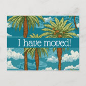 Ik heb Breezy Palm Trees aankondiging verplaatst Briefkaart (Voorkant)