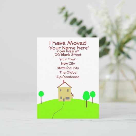 Ik heb briefkaart aangepast (Staand voorkant)