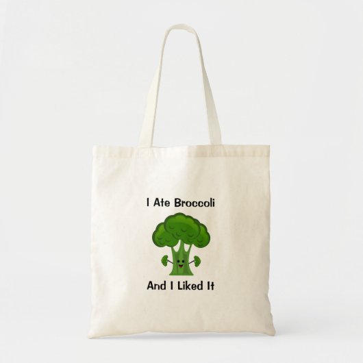 Ik heb broccoli gegeten en ik vond het lekker tote bag (Voorkant)