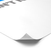 Ik heb Bronchitis en niemand heeft daar tijd voor. Poster (Hoek)