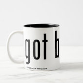 Ik heb Bucky 16 oz. Mok: Zwart en wit Tweekleurige Koffiemok (Links)